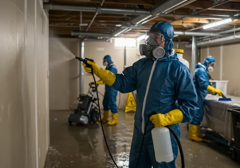 Basement Sanitization and Antimicrobial Treatment process in Beaver, UT